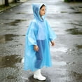 thumbnail image 6 of Mifsaly Kids Disposable Rain Poncho Boys Girls Oversized Waterproof Hooded Rain Coat Lightweight Hiking Outdoor Play Rain Jacket, 6 of 6