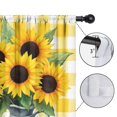 thumbnail image 4 of Blackout Kids Curtains,Sunflowers and Checkered Childrens Insulated Curtains Set Of 2,Bedroom Essentials,Toddler Room Decor 42x54in(106x137cm), 4 of 4