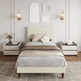 thumbnail image 1 of Bed Frame with Headboard, Modern Platform Bed with Wooden Slats Support, No Box Spring Needed & Noise Free, Easy Assembly, 1 of 7