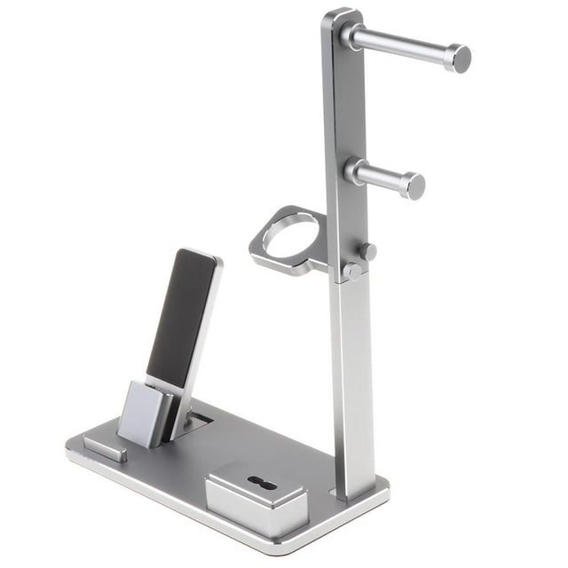 Base de carga de metal multifuncional para auriculares/soporte de carga gris