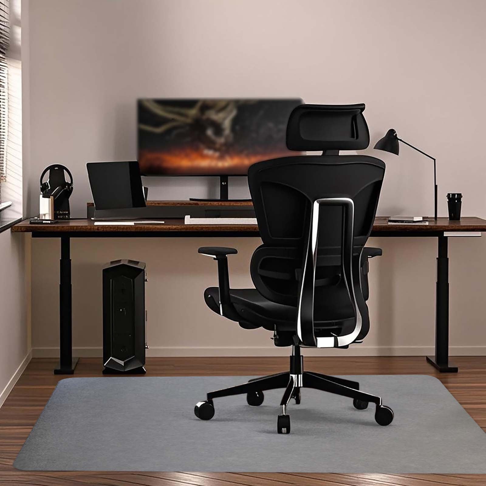 150 x 180 cm Tapis protège Sol Chaise Bureau/Tapis Protecteur de Sol pour fauteuils de Gaming/Tapis de Sol Chaise de Bureau Tissu/Tapis Chaise Gaming Antidérapant pour Bureau à Domicile