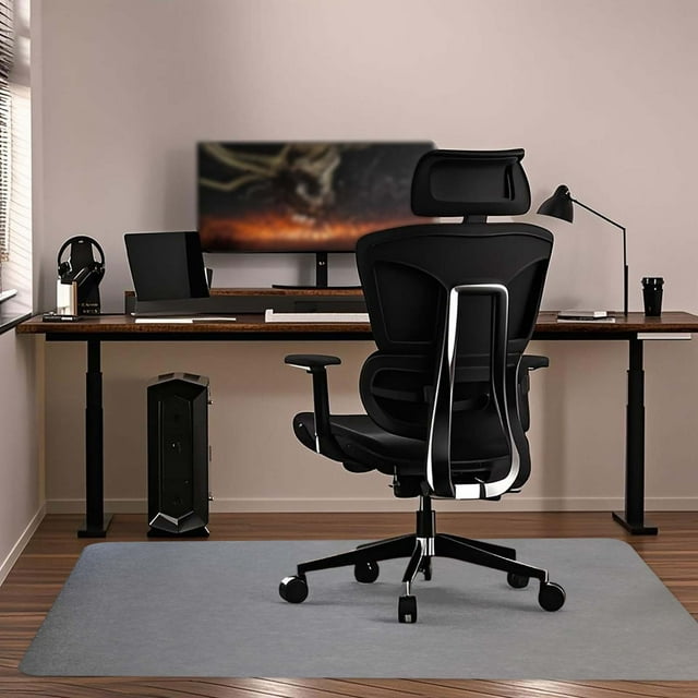 Carpet Area Rug for Indoor Use with Non- Polyester Fibers Floor Protector Mat Under Desk and Chair Mat for Home Station