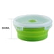 thumbnail image 5 of cuencos plegables Contenedor De Alimentos Redondo Almacenamiento Plegable Tazón De Camping Microondas Refrigerador Grande 800ML Verde grande 800ML verde Magideal cuencos plegables, 5 of 5