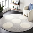 thumbnail image 2 of SAFAVIEH Norway Dusko Trellis Area Rug, Grey/Ivory, 6'7" x 6'7" Round, 2 of 8