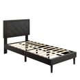 thumbnail image 4 of TOBILI Light Blue Wood Frame Full Platform Bed, 4 of 9