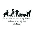 thumbnail image 1 of Who We Have in our Life that Matters Friendship Quote Cartoon Vinyl Wall Design Wall Art Sticker Designs Vinyl Stickers For Home House Walls Rooms Windows Bedroom Decoration Size (12x12 inch), 1 of 3