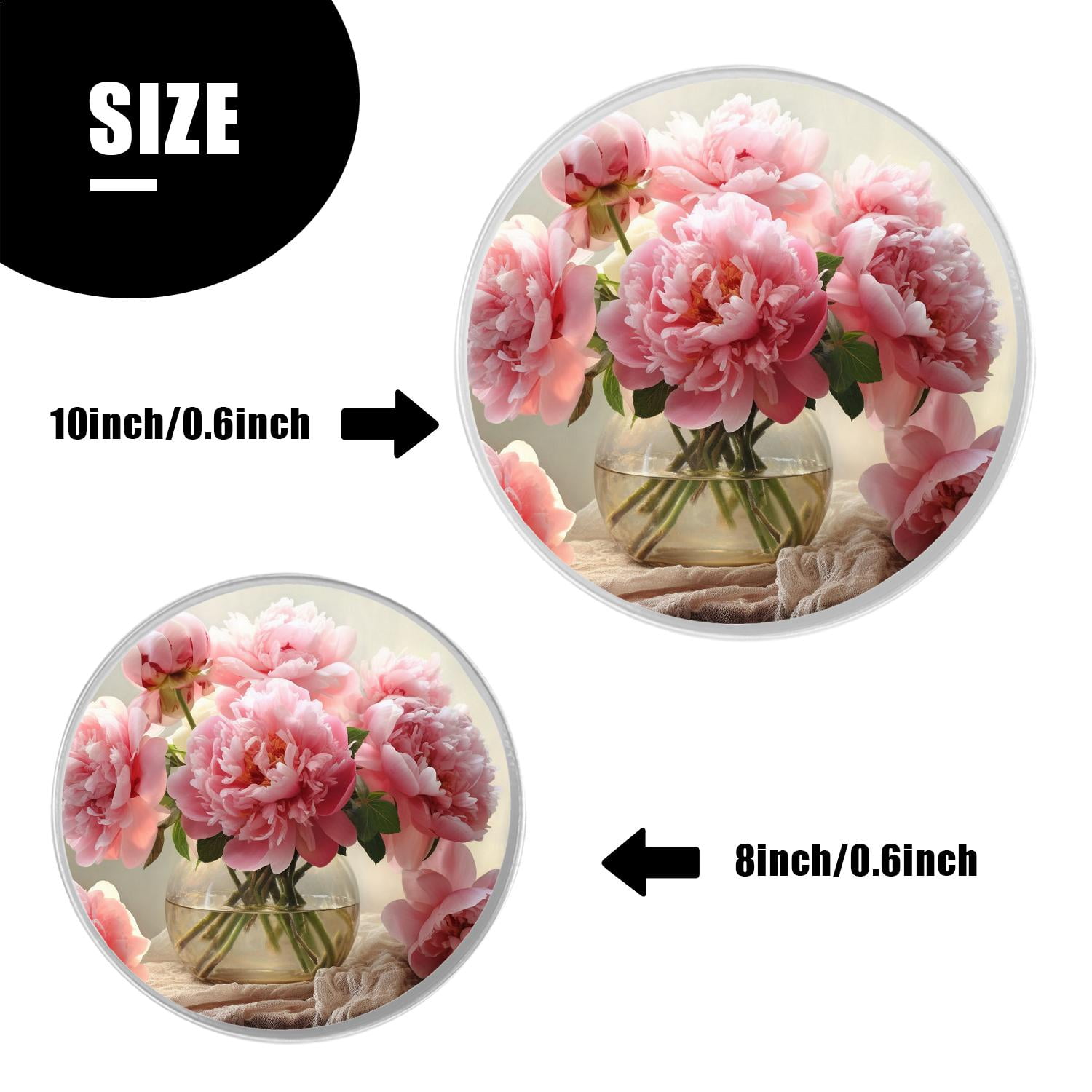 Decorative Stove Burner Covers 4 Pcs Decorative Electric Stove Burner Covers 8Inch And 10Inch ,Floral Branches Elegant