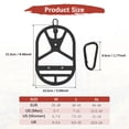 thumbnail image 3 of Soporte de zapatos Uxcell para mochila [1SET] - Soporte de calzado de silicona elástica con clip para viajar [Negro-L], 3 of 7