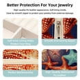thumbnail image 3 of Starfish Travel Portable Square Jewelry Box Organizer for Rings, Earrings, Necklaces, Bracelets for Girls and Women, 3 of 6