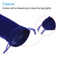 thumbnail image 3 of Unique Bargains 30x20cm Microfiber Pouch, 2Pcs Soft Storage Drawstring Gift Bag, Dark Blue, 3 of 5