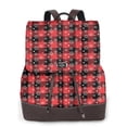 thumbnail image 1 of Balery Christmas With Snowflakes Mochila de Cuero para Mujeres, Gran Capacidad, Bolsa de Viaje Multifuncional, Mochila de Cuero y Bolsa de Hombro para Mujeres, 1 of 4