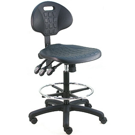 - BenchPro Deluxe HD Cleanroom Lab Polyurethane Chair / workbench stool, three level control with true ergonomic features