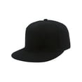 thumbnail image 1 of Top Headwear Flat Bill Adjustable Snapback Cap - Black, 1 of 2