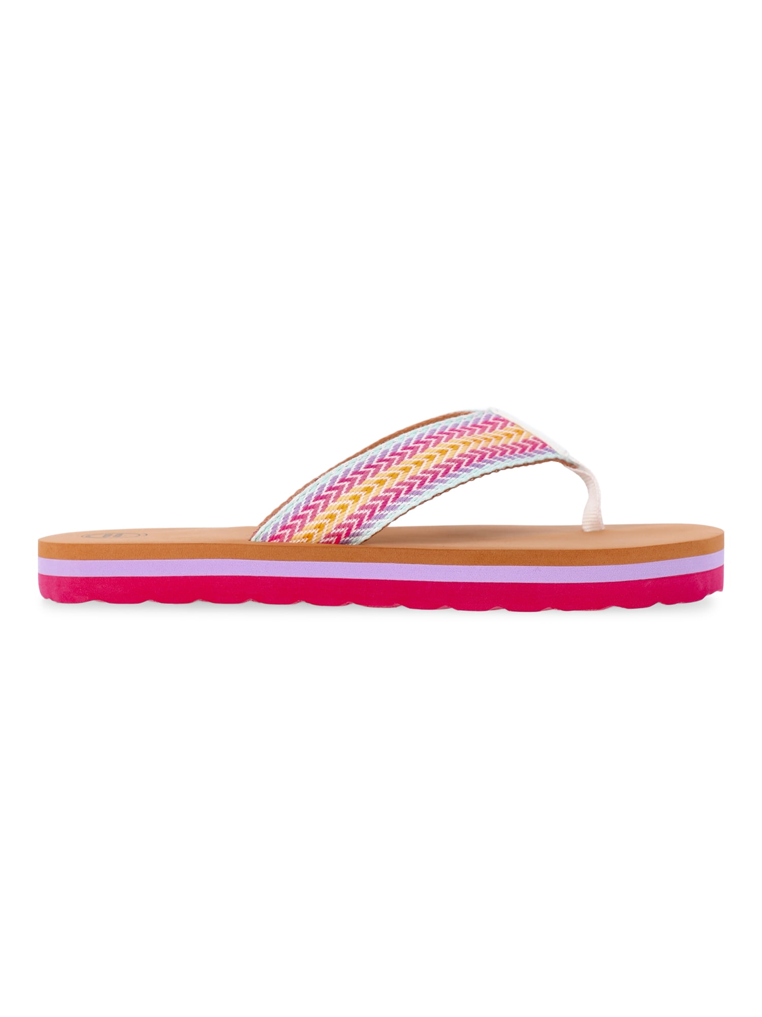 Wonder Nation Toddler and Girls Casual Flip Flops