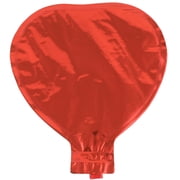 Unique Bargains 5 Pcs Foil Heart Shape Birthday Wedding Decor Red 5 Inches Balloon