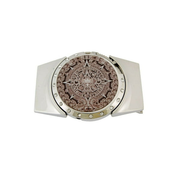 Aztec Calendar Removable Lighters Belt Buckle Mayan Fashion Metal Gothic Silver New Men Women Cowboy Cowgirl Western Rodeo Texas Style