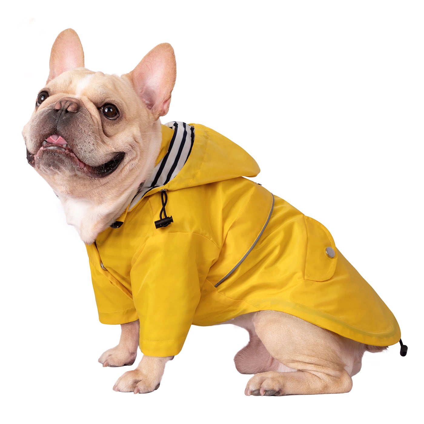 HDE Dog Raincoat Double Layer Zip Rain 
