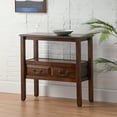 thumbnail image 2 of Noble House Gracie Indoor Acacia Wood 28.94 inch Accent Table, Brown, 2 of 9