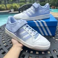 thumbnail image 2 of Ad-id-as Forum Low White Blue Dawn Men's Athletic Shoes GY0003 Size 11, 2 of 6