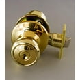 thumbnail image 4 of Design House 728832 Porte d'Entrée Terrasse Double Bouton de Porte Combo&44; Laiton Poli, 4 of 4