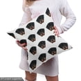thumbnail image 5 of Ambesonne Dog Print Fabric by the Yard Upholstery, Rottweiler Face Polygonal, 3 Yards, Pale Cinnamon and Dark Grey, 5 of 5