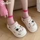 thumbnail image 5 of 2024 nuevos zapatos con agujeros de EVA, bonitos y dulces lazos de verano, sandalias de mujer hechas a mano, zapatillas de suela suave elevadas para exteriores, zapatos de playa para vacaciones, 5 of 6