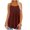 Wine, variant on Long Vest,Flowy Tank Top for Women,Loose Cami,Pleated Dressy Swing Spaghetti Strap Camisole