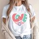 thumbnail image 2 of Camisetas de Manga Corta para Mujeres, Camiseta de Cuello Redondo Impresa de Moda, Primavera Y Verano Casual, 2 of 8