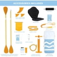 thumbnail image 3 of Inflatable SUP for Adults – 10′ Stand Up Paddle Board with Accessories, Oar, Fins, Pump, Great Stability & Durability, 286 lb Max Load, 3 of 7