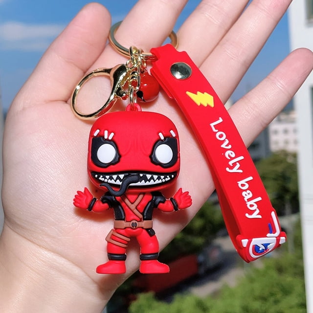 Llaveros de Silicona Fivean Disney Deadpool Marvel Unisex