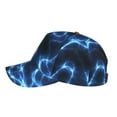 thumbnail image 5 of Fotbe Blue Lightning Baseball Cap, Blue Lightning Print Dad Hat,Outdoor Hat,Adjustable Sports Cap, Perfect For Activities, 5 of 9