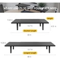 thumbnail image 3 of Dual-Monitor-Stand-Riser-For-Desk Adjustable Length 32-40 Inch，Large Desktop Computer Monitor Riser For 2 Screens，Desk Shelf Organizer Riser Stand For Computer/Laptop/PC/Printer/TV Black, 3 of 4