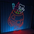 thumbnail image 3 of Glowneon Fish Cake Ice Cream Neon Signs, Long-lasting Wall Art Decor, 3 of 4