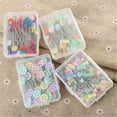 thumbnail image 4 of 2 sets Mixed Colors Sewing Patchwork Pins Flower Head Pins Sewing DIY Tool Needle Arts, 4 of 5