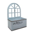 thumbnail image 1 of Maceta de pared de metal, soporte para flores, maceta decorativa vintage de hierro, cubo para Azul, 1 of 9