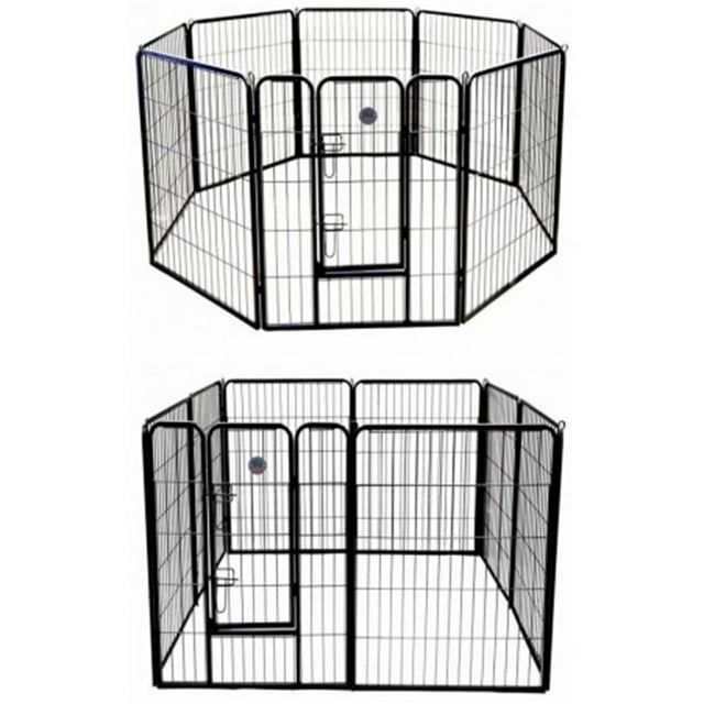 Go Pet Club GH24 Stylo de Jeu et d'Exercice pour Animaux de Compagnie 24 Po. avec 8 Panneaux