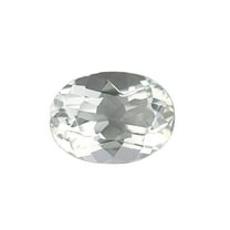 Certified Real 1.5 Carat White Topaz Oval Shape Brilliant Cut 8x6 mm Loose Gemstone April Birthstone