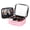 Pink, variant on LED Lighted Travel Makeup Bag Spacious Waterproof PU Cosmetic Case With Glasses And Compartments Lighted Makeup Pouches