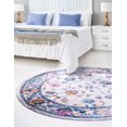 thumbnail image 5 of Unique Loom Budapest Collection Area Rug - Gabor (3' 7" Round Ivory/Blue), 5 of 7
