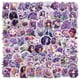 thumbnail image 2 of Paquete de pegatinas Purple Aesthetic, 100 unidades, flores violetas, 2 of 2