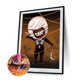 thumbnail image 2 of Cuadros Decorativos 5D bricolaje taladro redondo completo diamante horror muñeca pintura dibujo Tmvgtek embutido en tela, 2 of 9