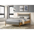 thumbnail image 2 of Mason 46-inch Full Panel Platform Bed Grey and Light Brown, 2 of 10