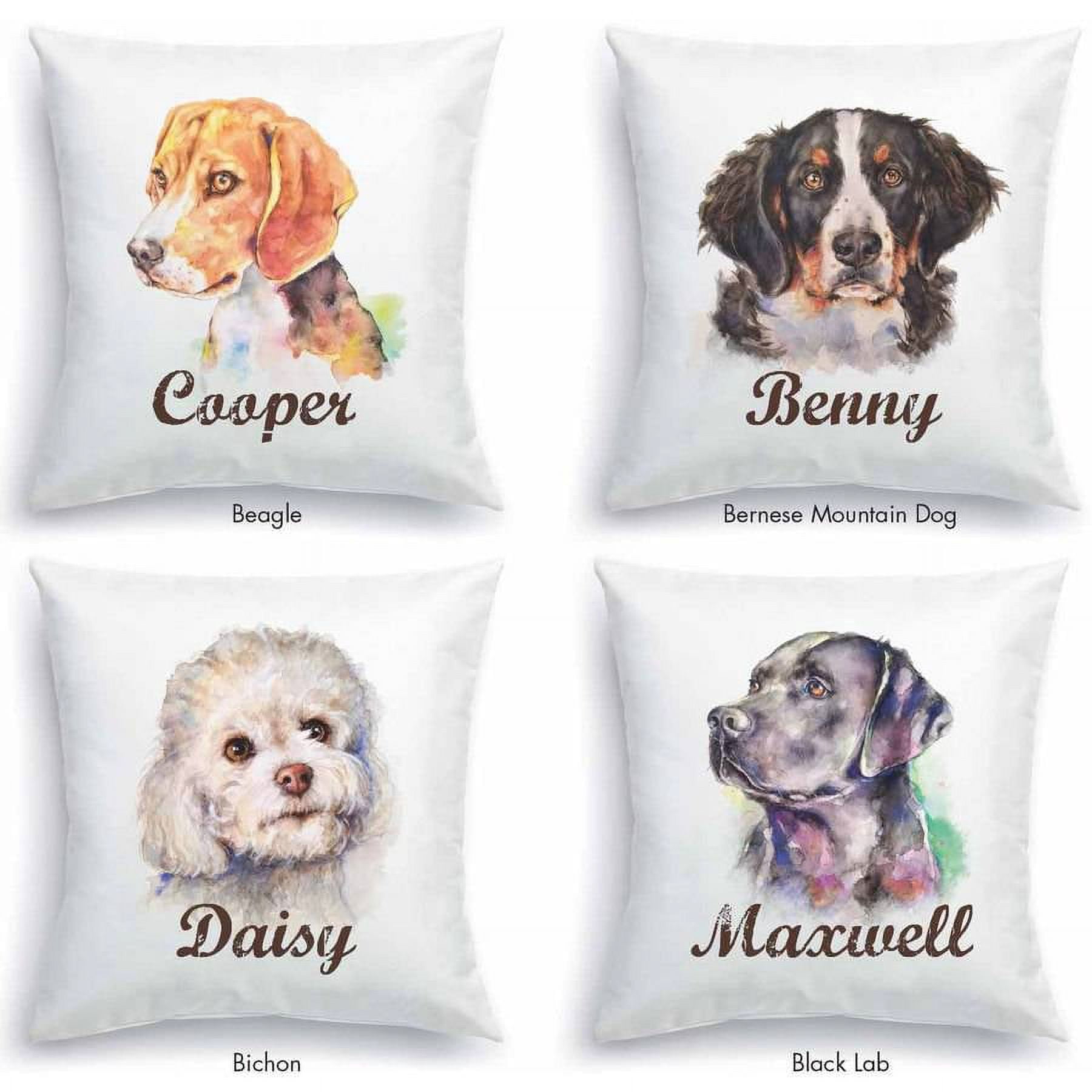 Personalized Throw Pillow - Dog Breeds