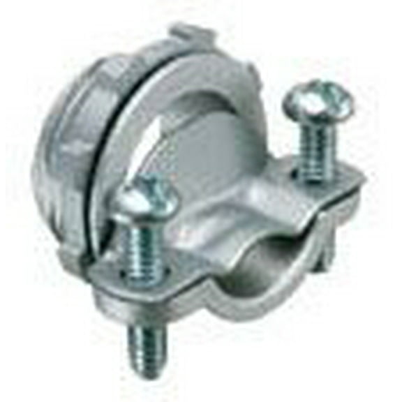 Arlington 842, 3/4"", 3/4"" Knockout, Silver, 2-Screw Clamp, Cable Connector, 1pc
