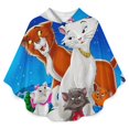 thumbnail image 2 of The Aristocats Kids Flannel Wearable Blanket, Warm Shawl Blanket Comfy Poncho Soft Cozy Throw Blanket Hoodie for Boys Girls Birthday Gifts, 2 of 8