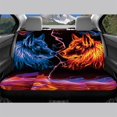 thumbnail image 3 of CHAQLIN Fire Ice Wolves Case Rear Bench Seat Covers with SUV Car, Non-Slip Stretch Car Seat Covers(Set of 2), 3 of 4