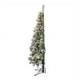 thumbnail image 6 of Home Heritage Corner 5' Flocked 100 LED Pre-Lit Artificial Christmas Tree, 6 of 11