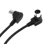 Double 90 Degree Right Angle MIDI 5 PIN Male To MIDI 5 Pin DIN Plug To 5 Pin DIN Audio Extension Male Din-5pin M/M Cable Adapter
