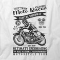 thumbnail image 2 of Moto Racer Capital Speedway T-Shirt | Cool Motorcycle White Tee Gift, 2 of 5