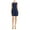 Blue - navy, variant on Elizabeth and James Womens Ribbed Fit & Flare Dress, Blue, Large